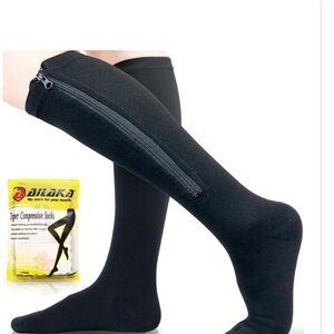 New- Ailaka Medical 15-20 MmHg Zipper Compression Socks women Men’s- Size 2XL